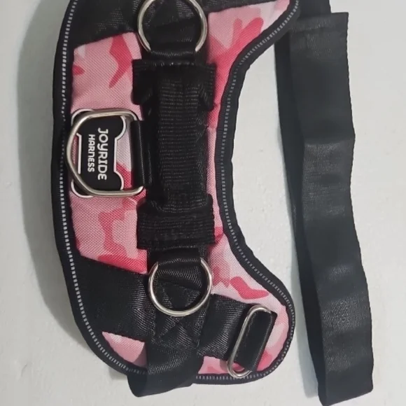 🩷Joyride Dog Harness Med PINK CAMO New Adjustable Reflective Padded Handle💜 - Picture 2 of 4